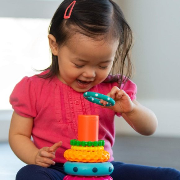 Stem Learning Stacks of Multi Circles 9 Rings and Stand Age 6 Plus Months - Picture 4 of 4